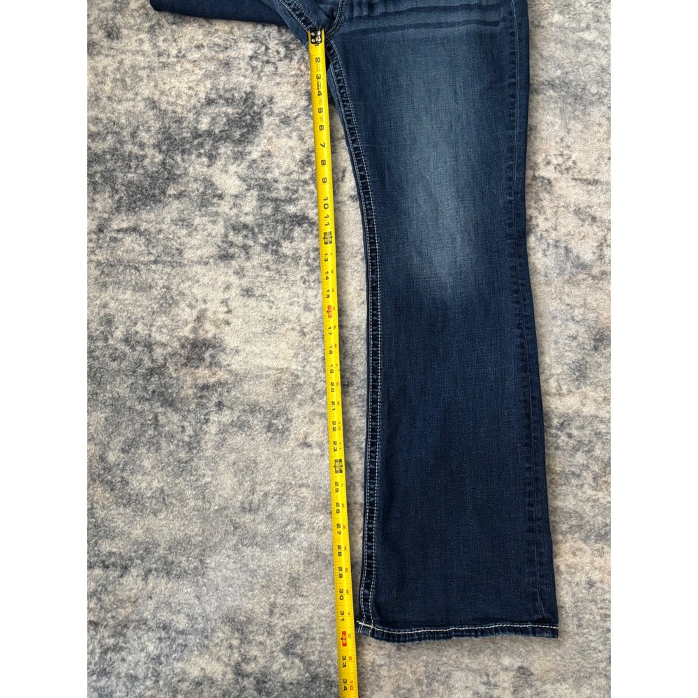 Miss Me Dark Indigo Boot Cut Jeans with Fading - Picture 12 of 13